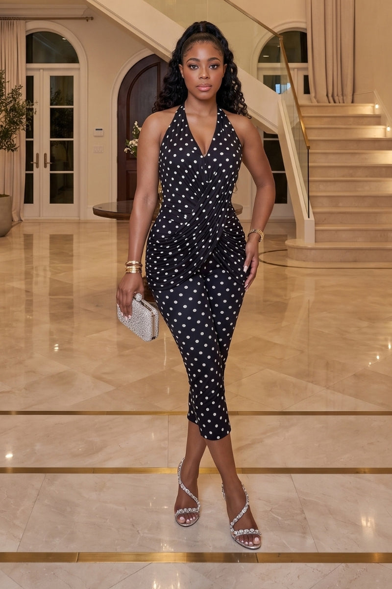 POLKADOT CAPRI JUMPSUIT