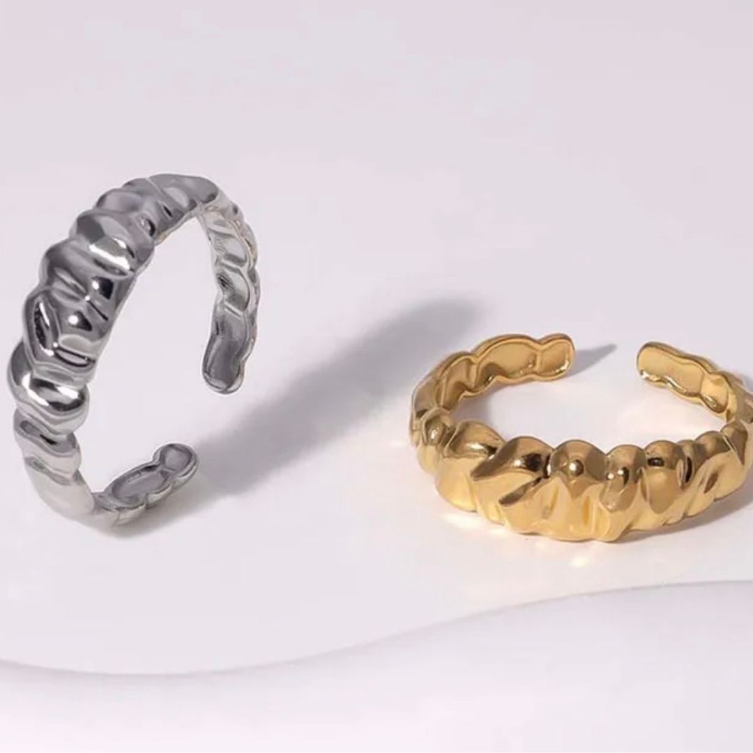 OPEN HEART RING SET