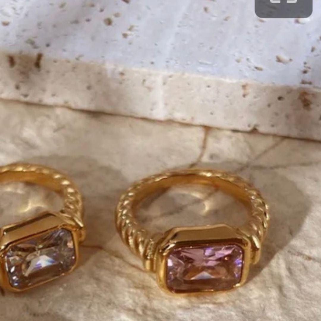 PINK ZIRCONIA RING