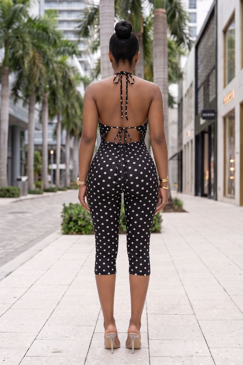 POLKADOT CAPRI JUMPSUIT