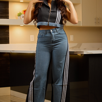 DENIM STRIPE SET