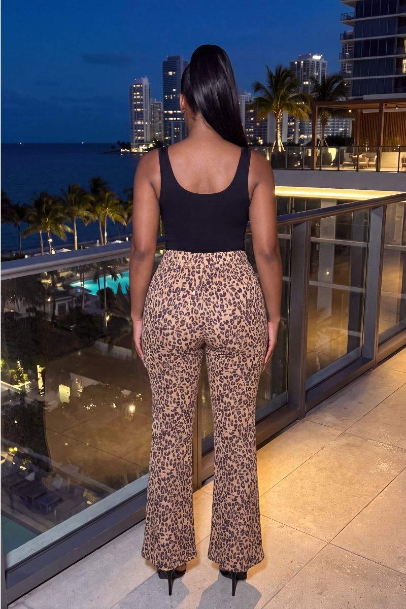 LEOPARD PRINT PANTS