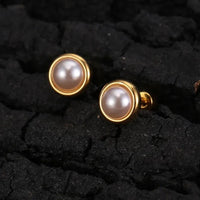 GOLD PEARL EARRING