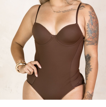 SNATCHED BROWN SHAPE WEAR PADDED BREAST
