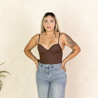 SNATCHED BROWN SHAPE WEAR PADDED BREAST