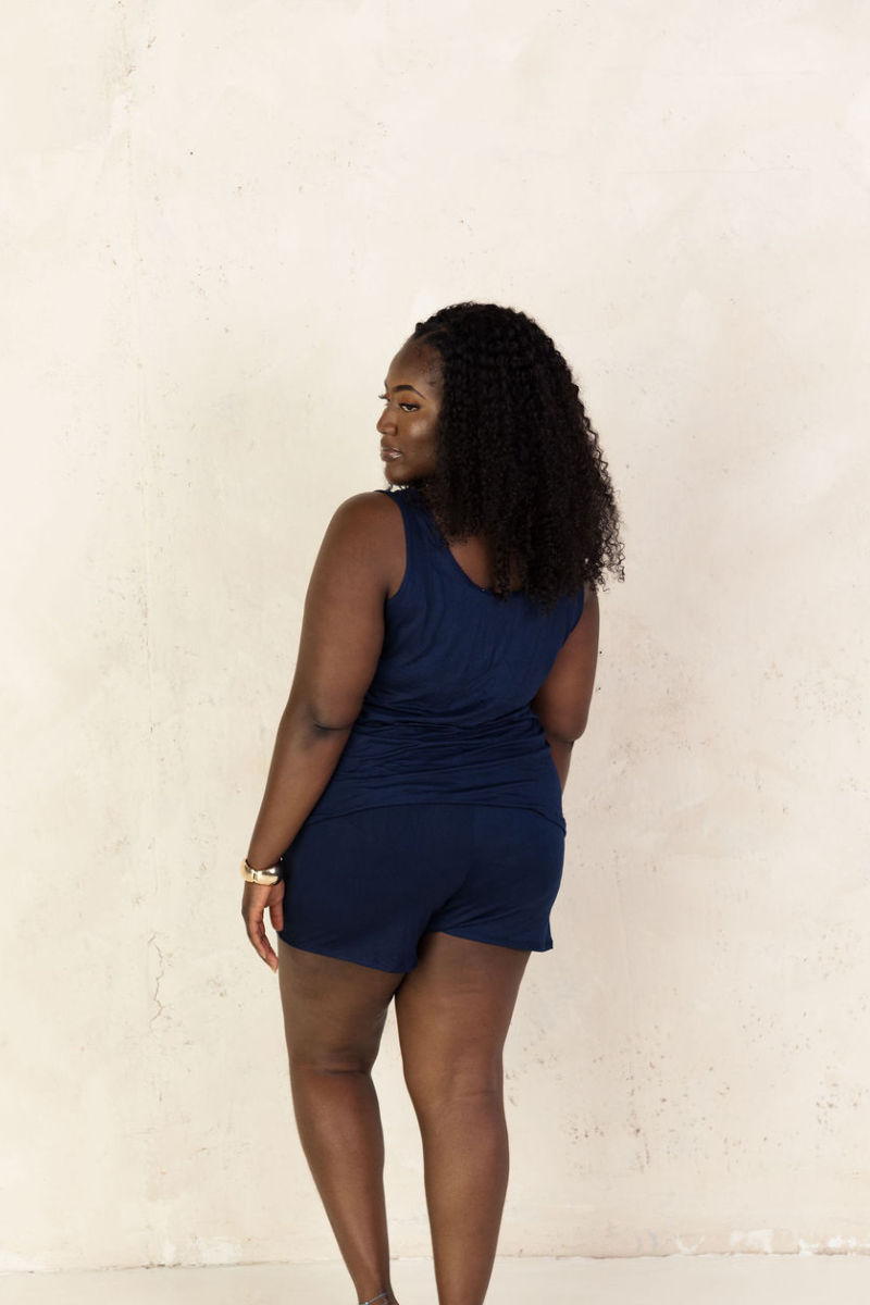 TIFANNY NAVY BLUE LOUNGE SET