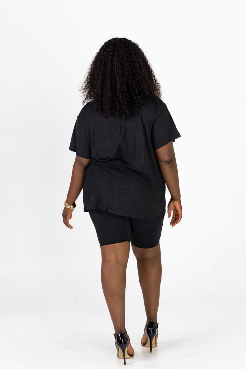 TIFANNY BLACK LOUNGE SET