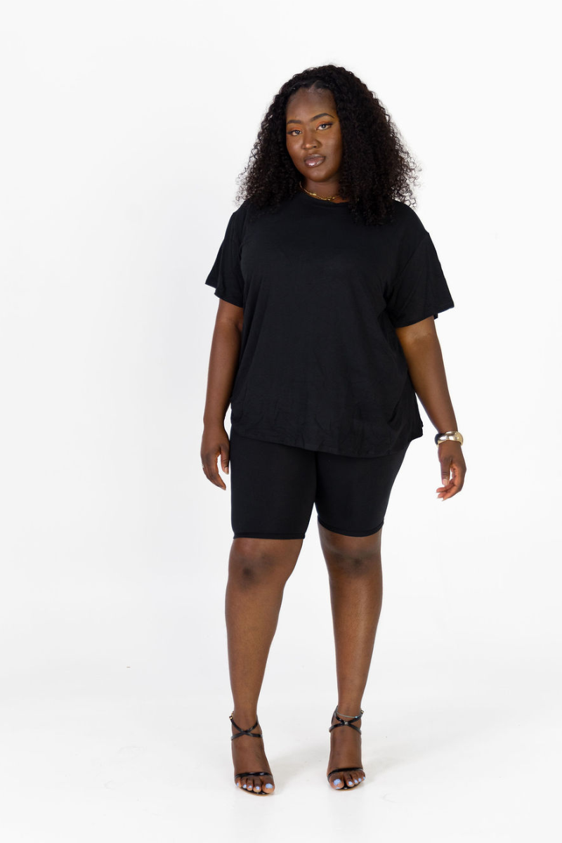 TIFANNY BLACK LOUNGE SET