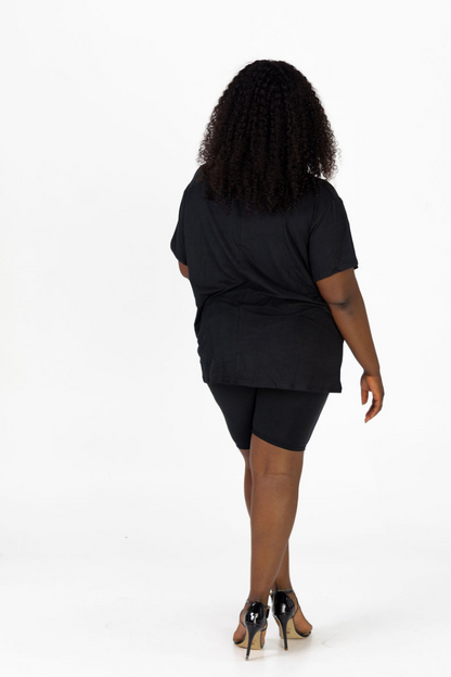 TIFANNY BLACK LOUNGE SET