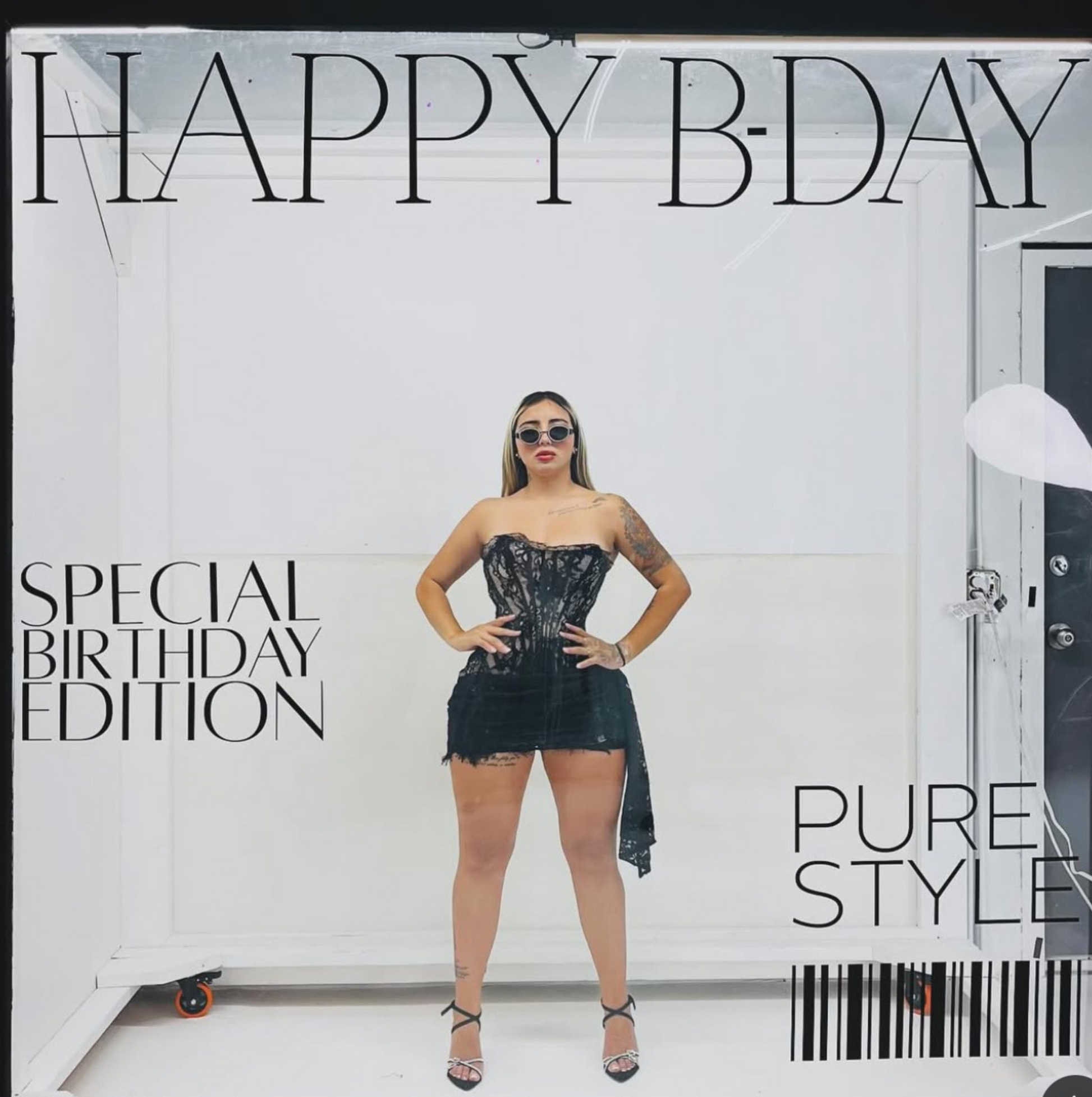 BLACK MARILYN LACE MINI DRESS