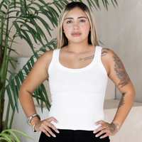 WHITE TANK TOP