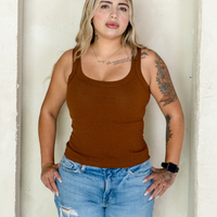 BROWN TANK TOP